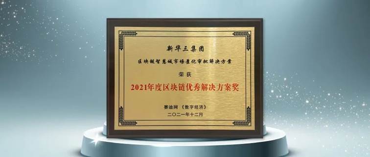 “链”接智慧城市新动能，新华三斩获赛迪网2021年度区块链优